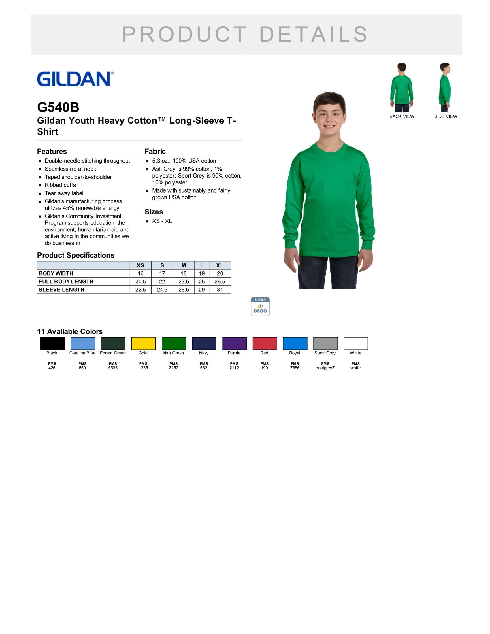 Gildan G540b