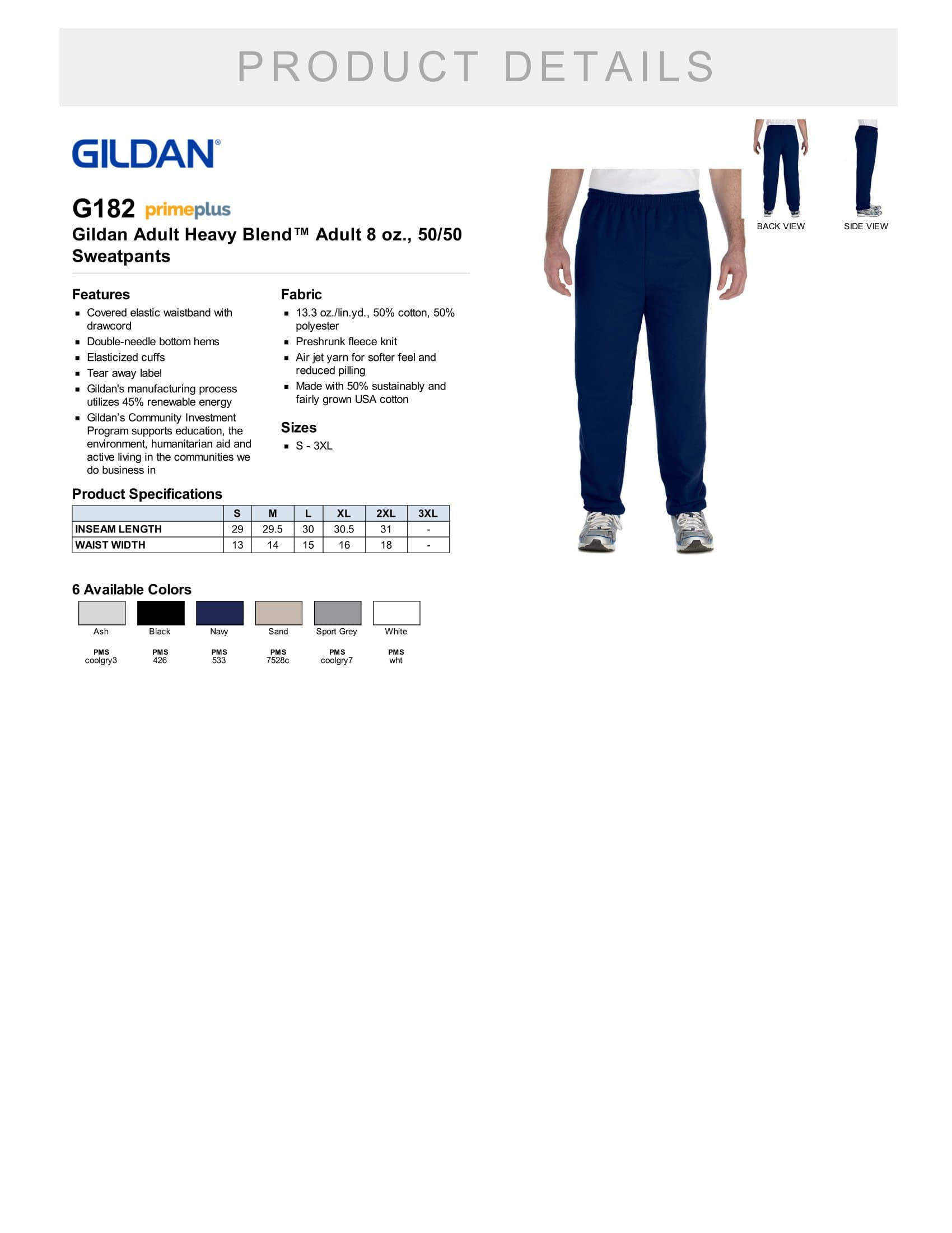Gildan G182 