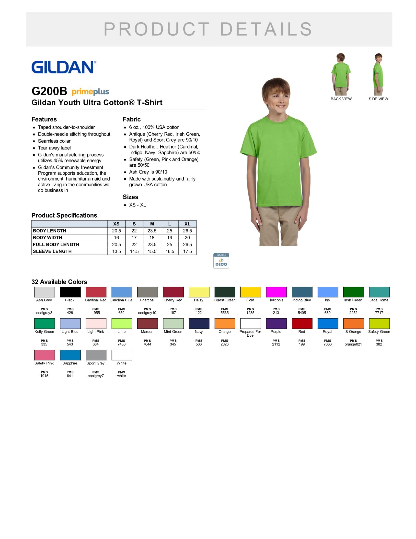 Gildan G200B 