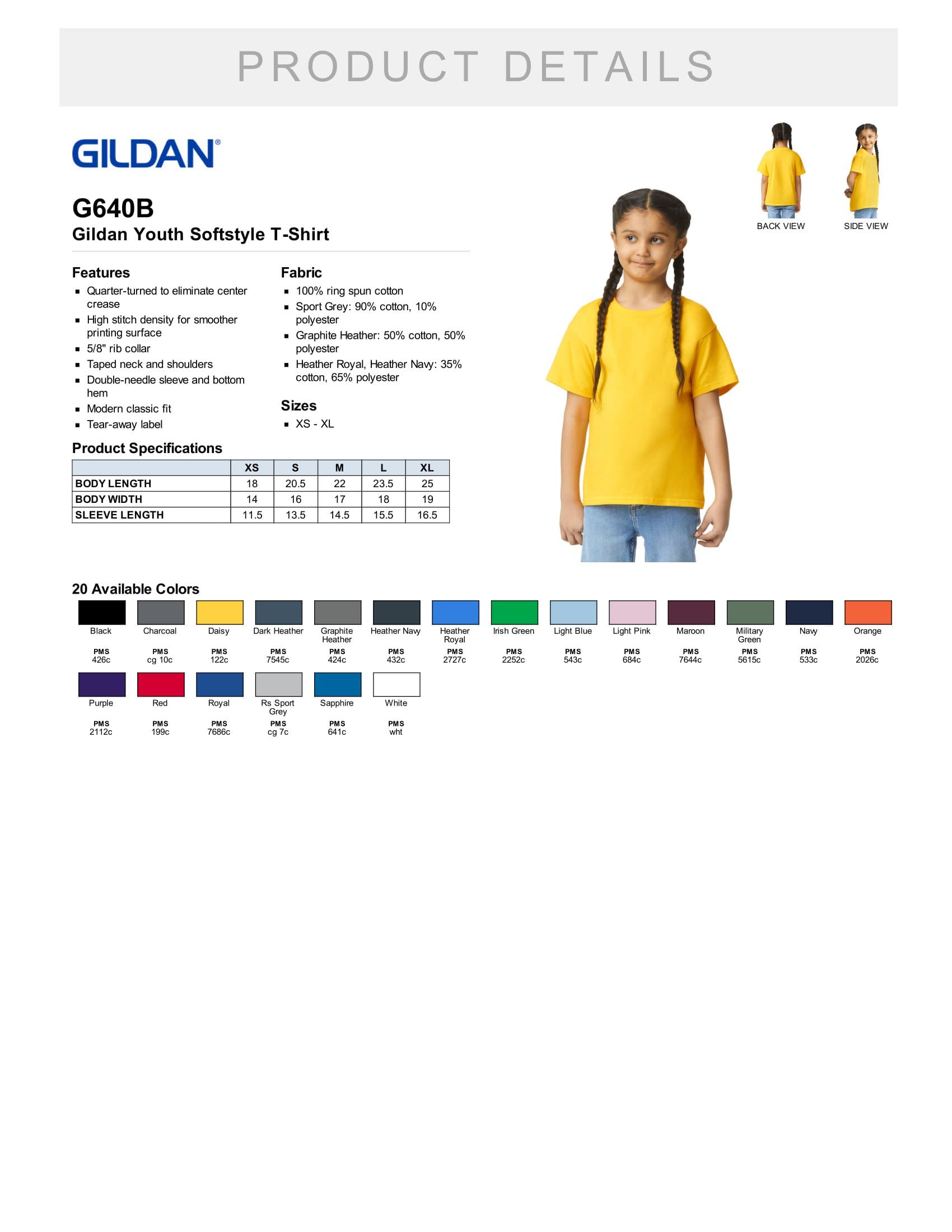 Gildan G640b 