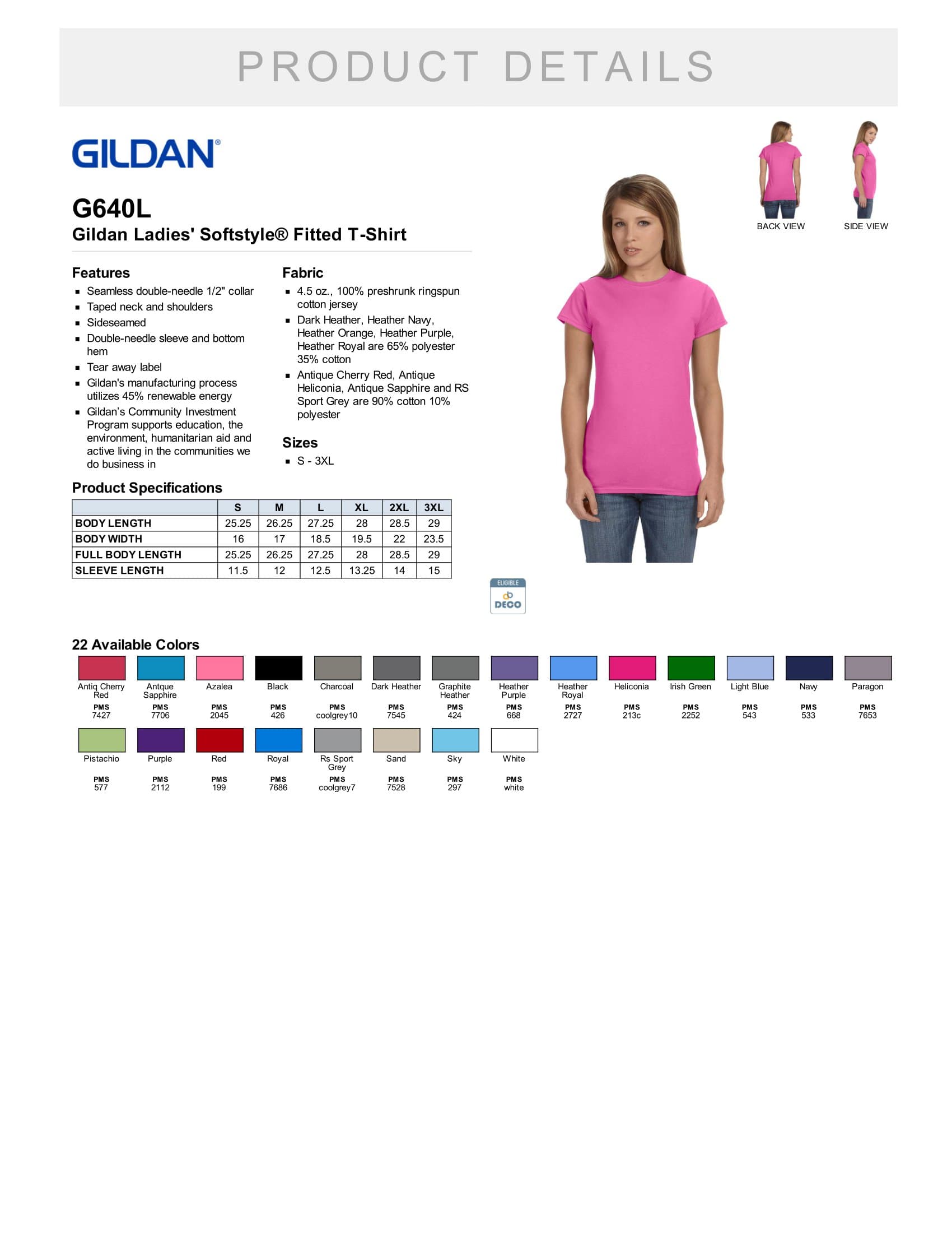 Gildan G640L 